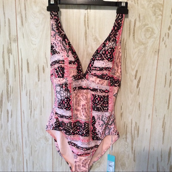 Seafolly Other - ***HP*** Seafolly Moroccan Moon V-Neck Maillot 10